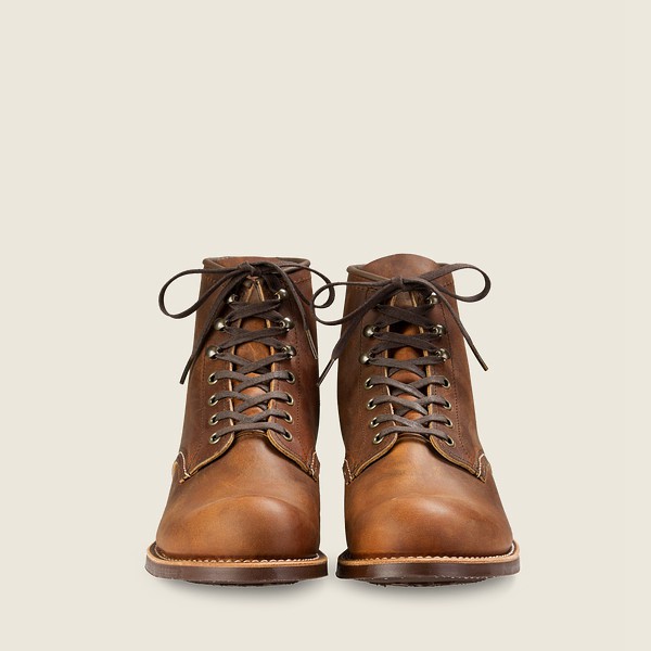 Red Wing Heritage Boots Brown - Mens Blacksmith - 6-inchr Rough & Tough Leather - 5369-GIKHF